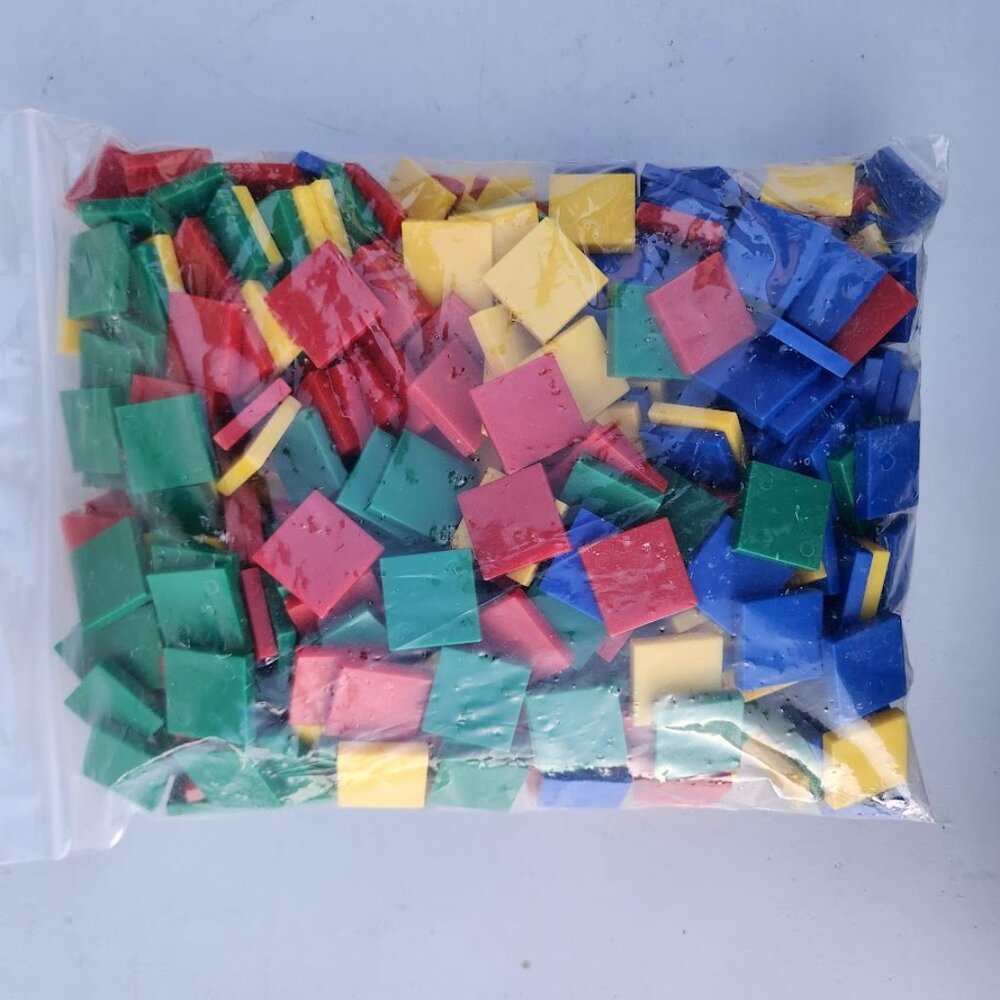 NEW 400 Square Color Tiles Blocks Math Manipulatives Sorting Stacking Comparing - Picture 3 of 8